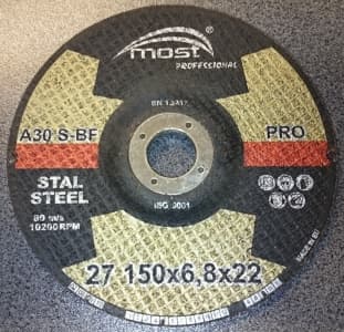 Lihvketas MOST PRO METAL 27 150×6.8×22 A24SBF Pakend 10 tk