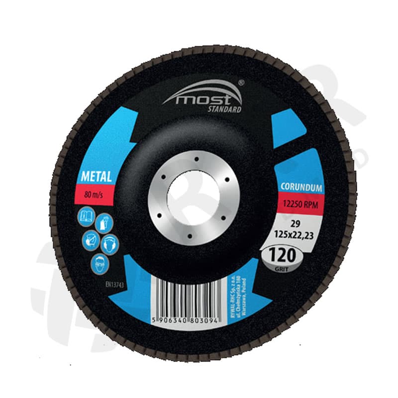 Lamellketas MOST Standard Corundum 27 125×22 P80