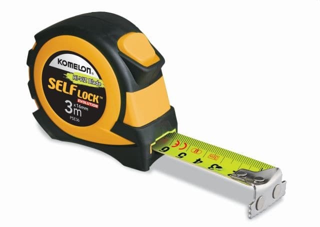 Mõõdulint Komelon Self-Lock Evolution 3m/16mm, magnetiga