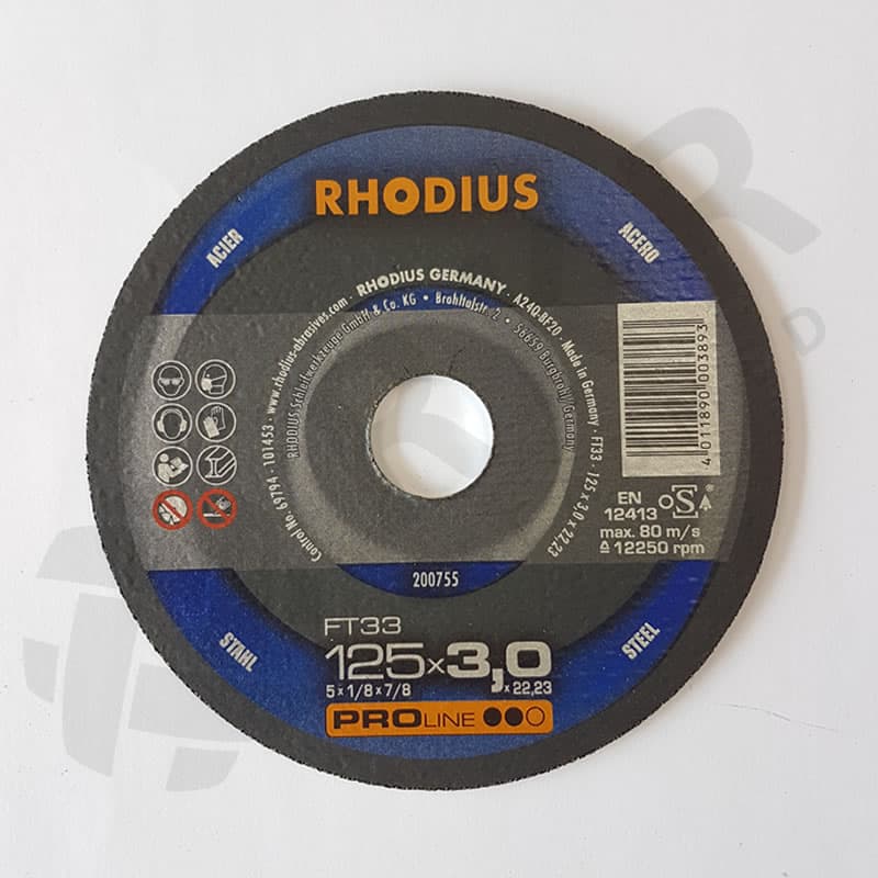 Rhodius FT 33 Lõikeketas 125×3,0