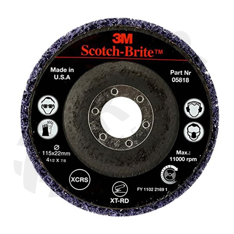 Scotch-Brite XT-RD fiibertoega kärgketas 115x22 S XCRS 3M purpur