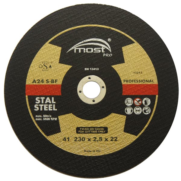 Lõikeketas MOST PRO Metal/Inox 41 125×1.0×22 A60T-BF