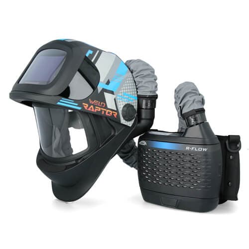 Keevitusmask MOST WELD RAPTOR AIR Sinine koos Puhuriga R-FLOW - Kotis